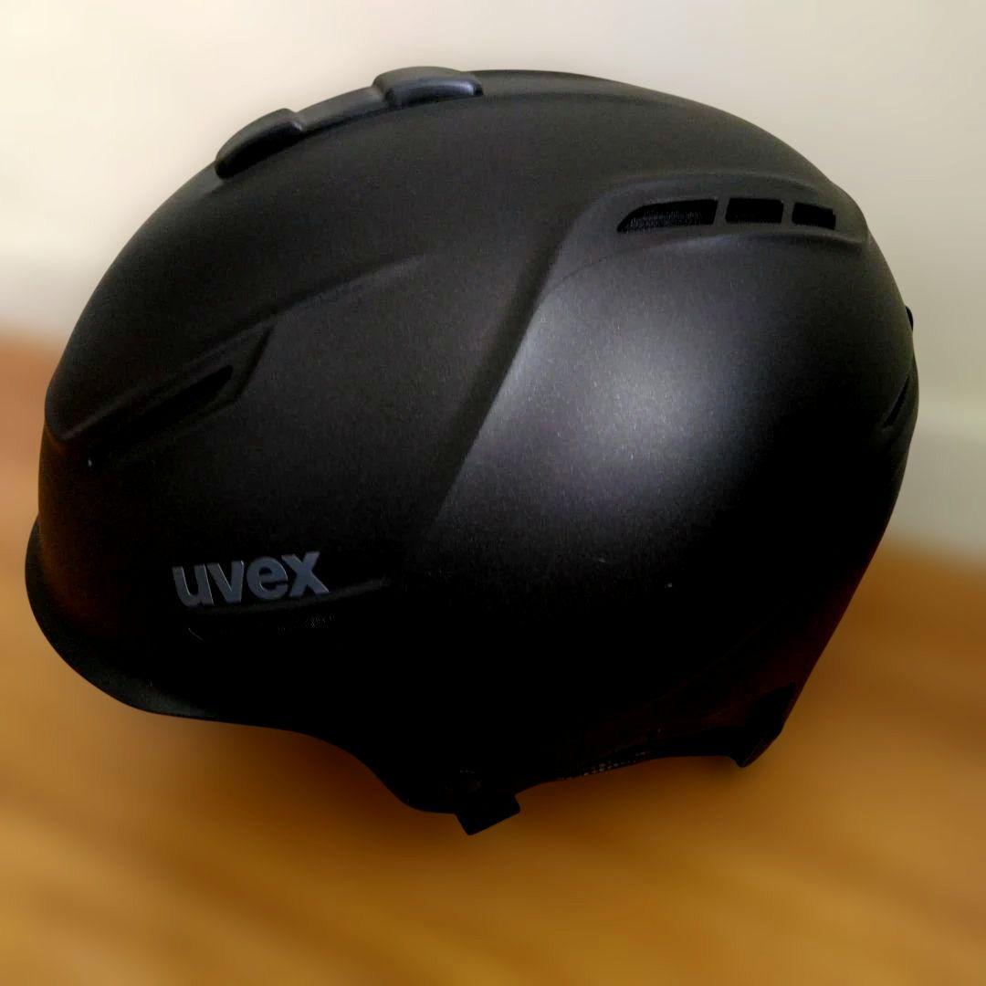 uvex ヘルメット　55-59㎝　ドイツ製　ダイヤル式サイズ調整　黒　美品