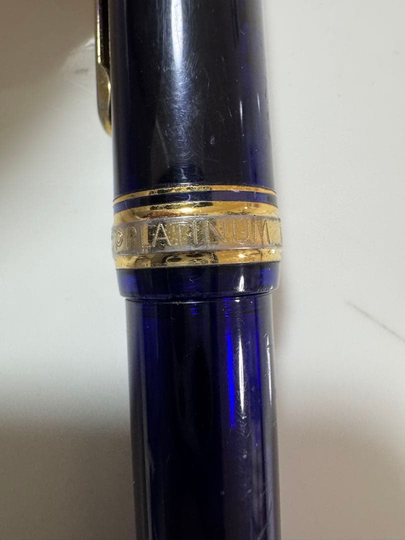 青色 14K EF 万年筆