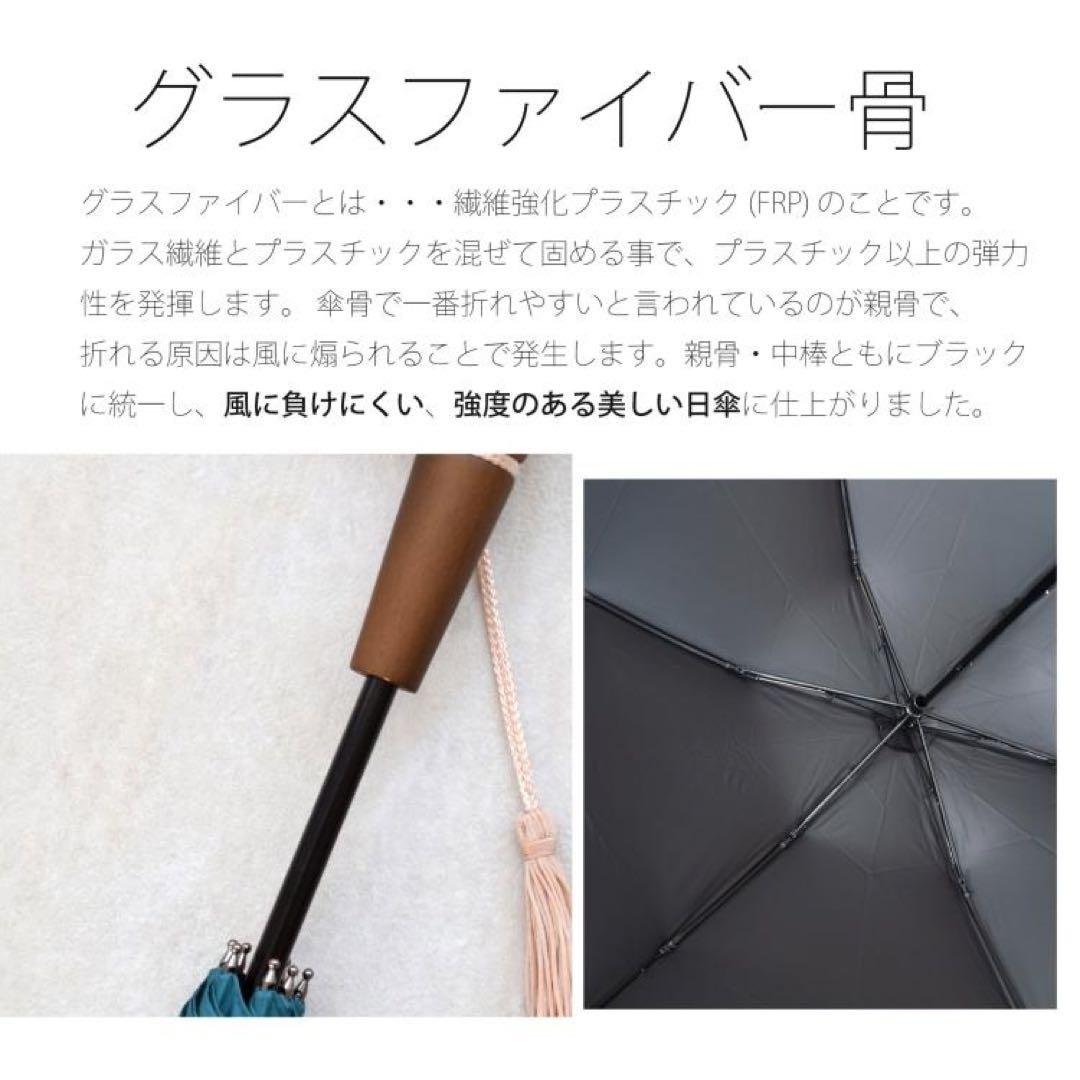 【新品未使用】ウタタネ　折畳み日傘　晴雨兼用　いぬハンドル　ナイトブルー