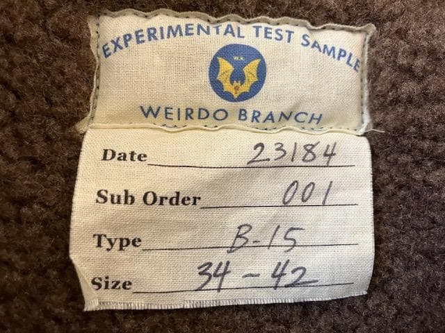 WEIRDO B-15 ジャケット Sサイズ