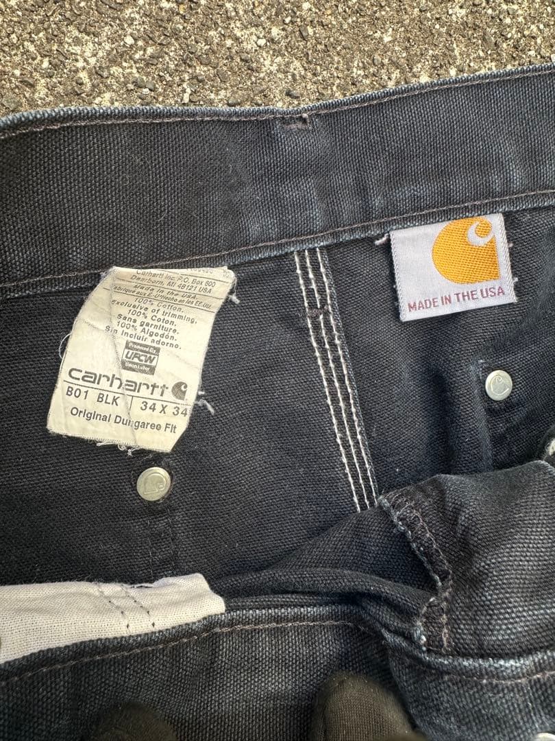 お*そ様 Carhartt B01 BLK ブラック ワークパンツ 34x34