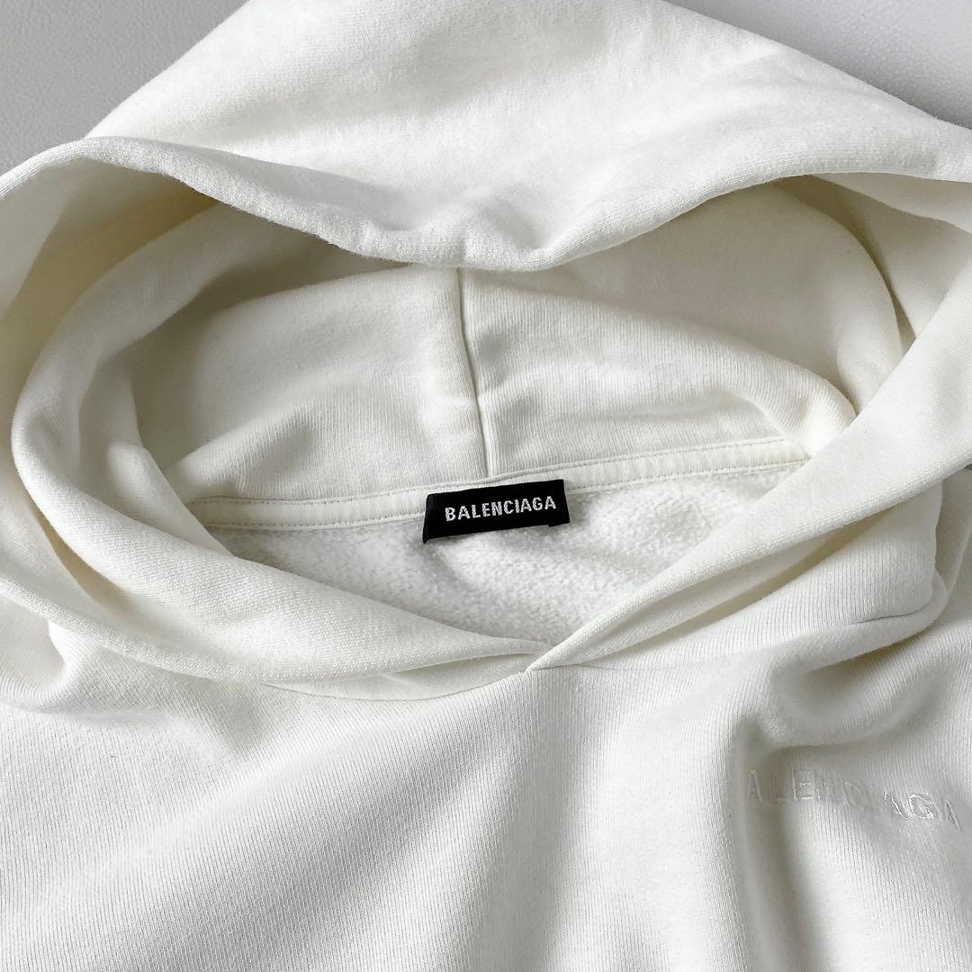 BALENCIAGA / パーカー 胸バックロゴ 10 ホワイト レディース
