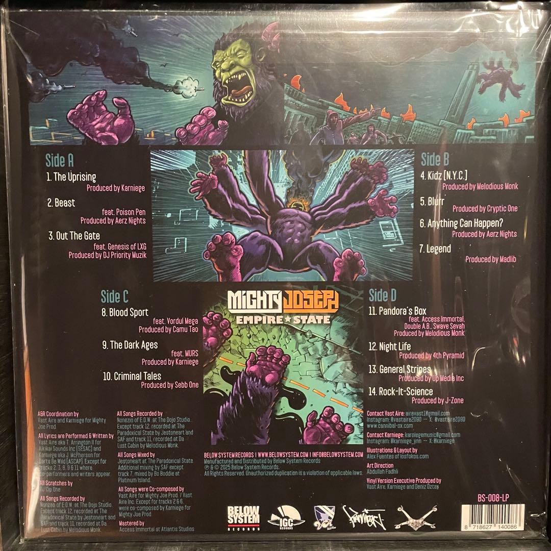 新品Mighty Joseph – Empire State 2LP