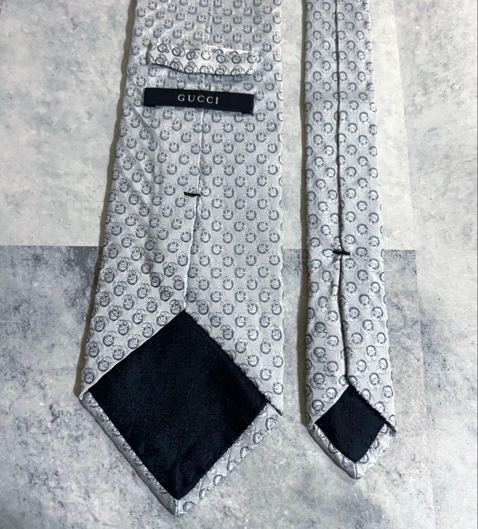 GUCCI ネクタイ G柄 ジャガード 光沢