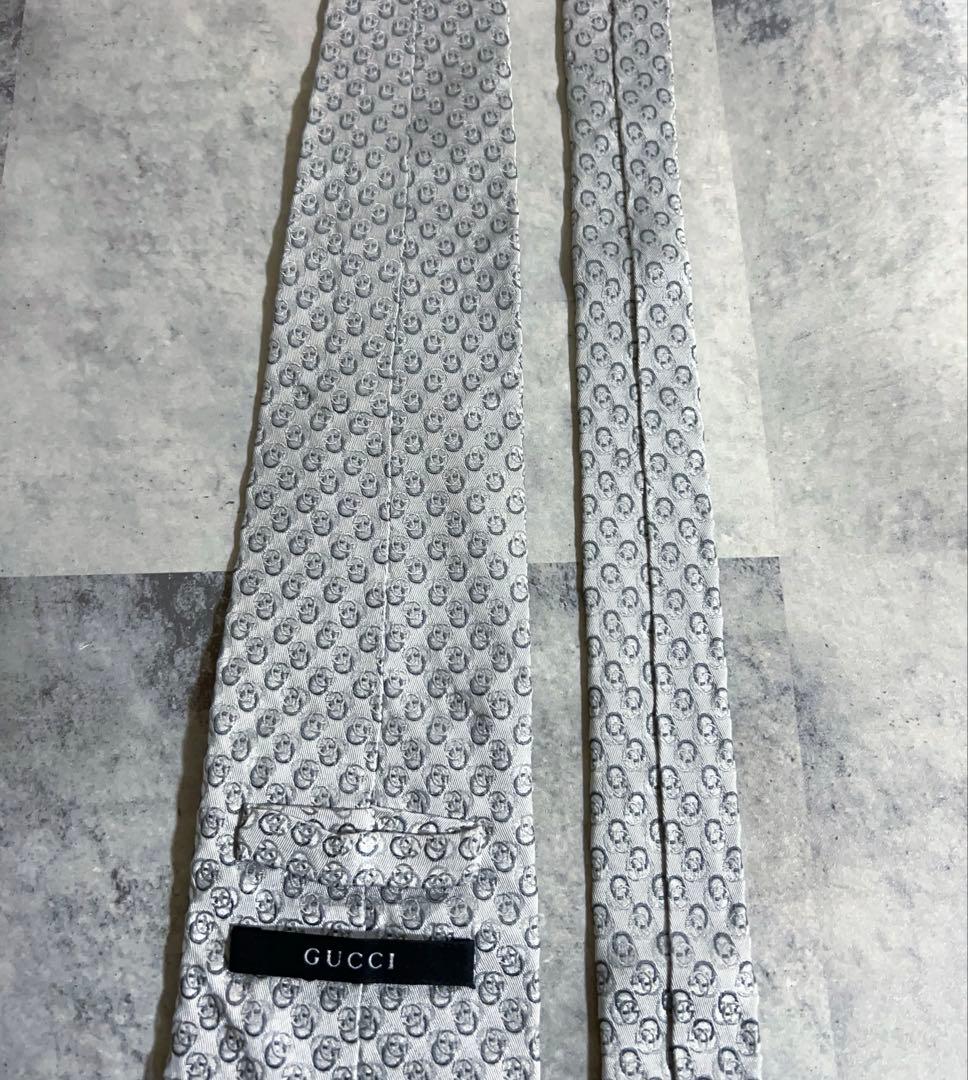 GUCCI ネクタイ G柄 ジャガード 光沢