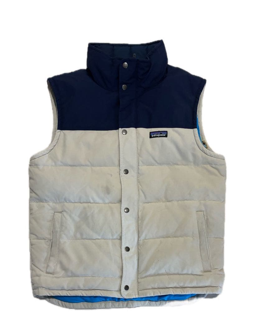 N*U様 【希少】 00s~ Patagonia ダウンベスト ツートーンカラー