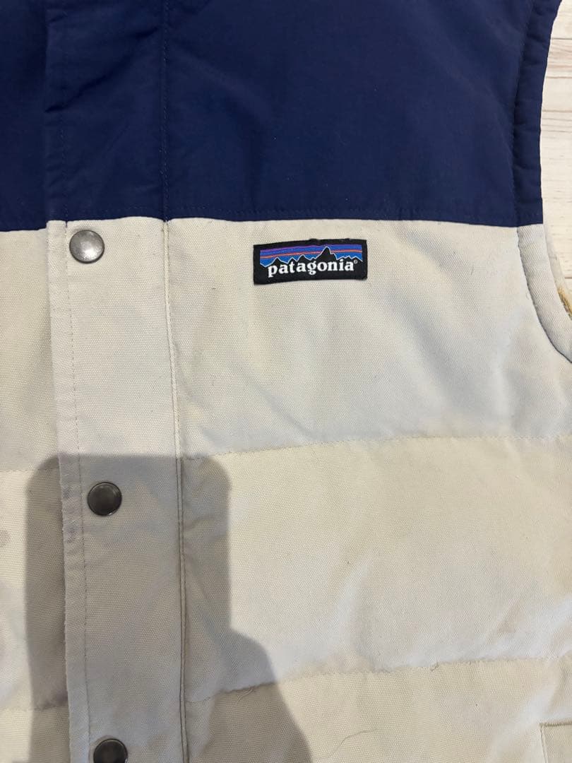 N*U様 【希少】 00s~ Patagonia ダウンベスト ツートーンカラー