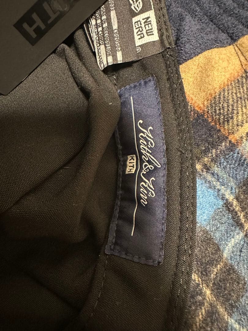 KITH バケットハット ネイビー チェック柄