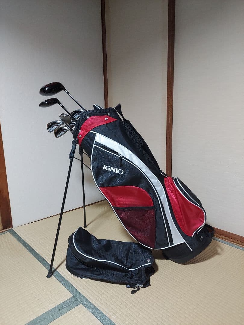 【送料込み】IGNIO 超軽量キャディバッグ 付き初級者セット