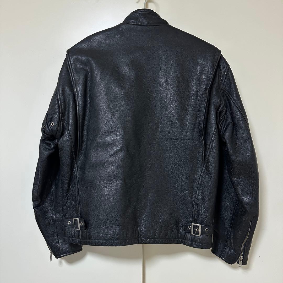 LUCKY STRIKE カウレザー シングルライダースジャケット 牛革 M