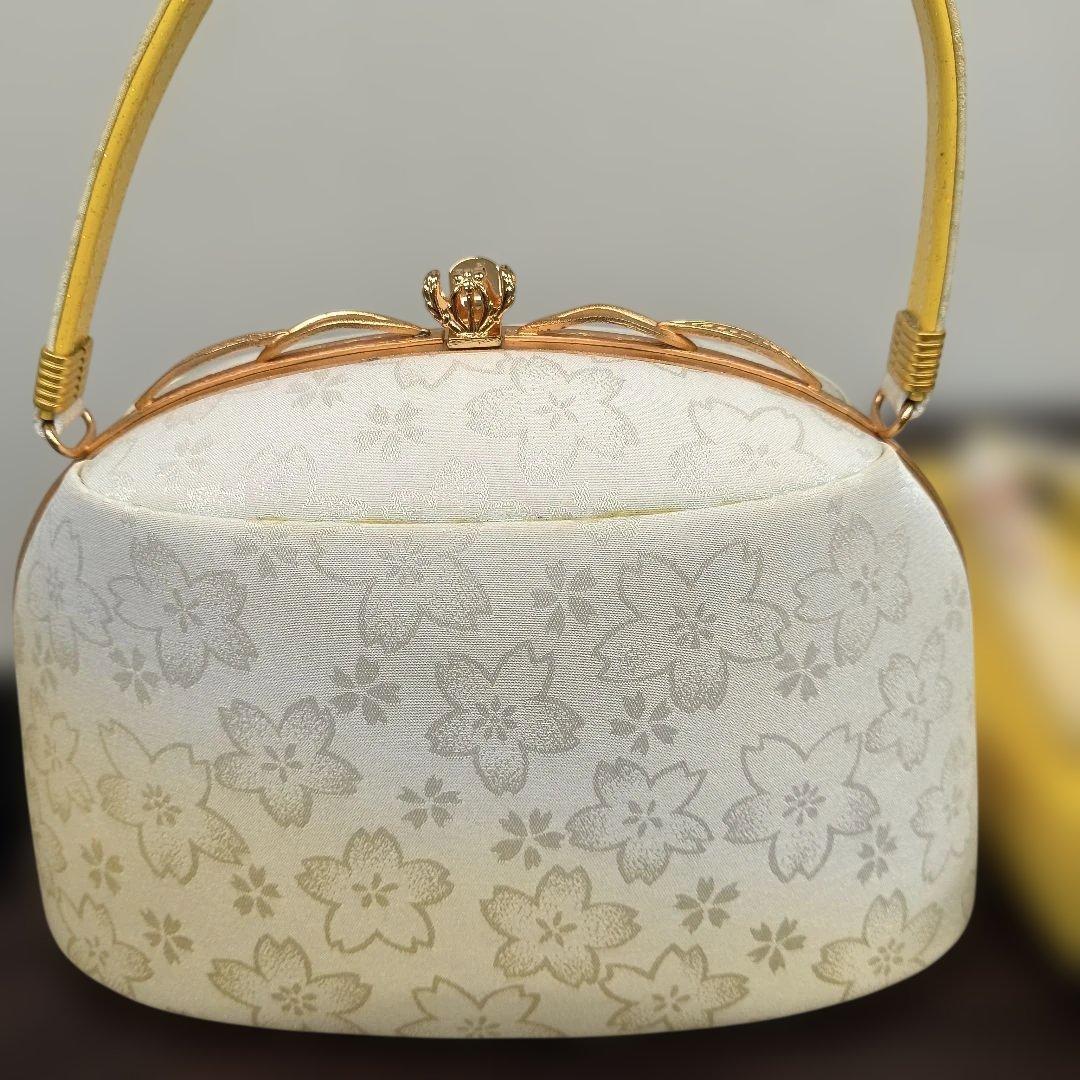 沙織 花柄刺繍和装用バッグと草履セット