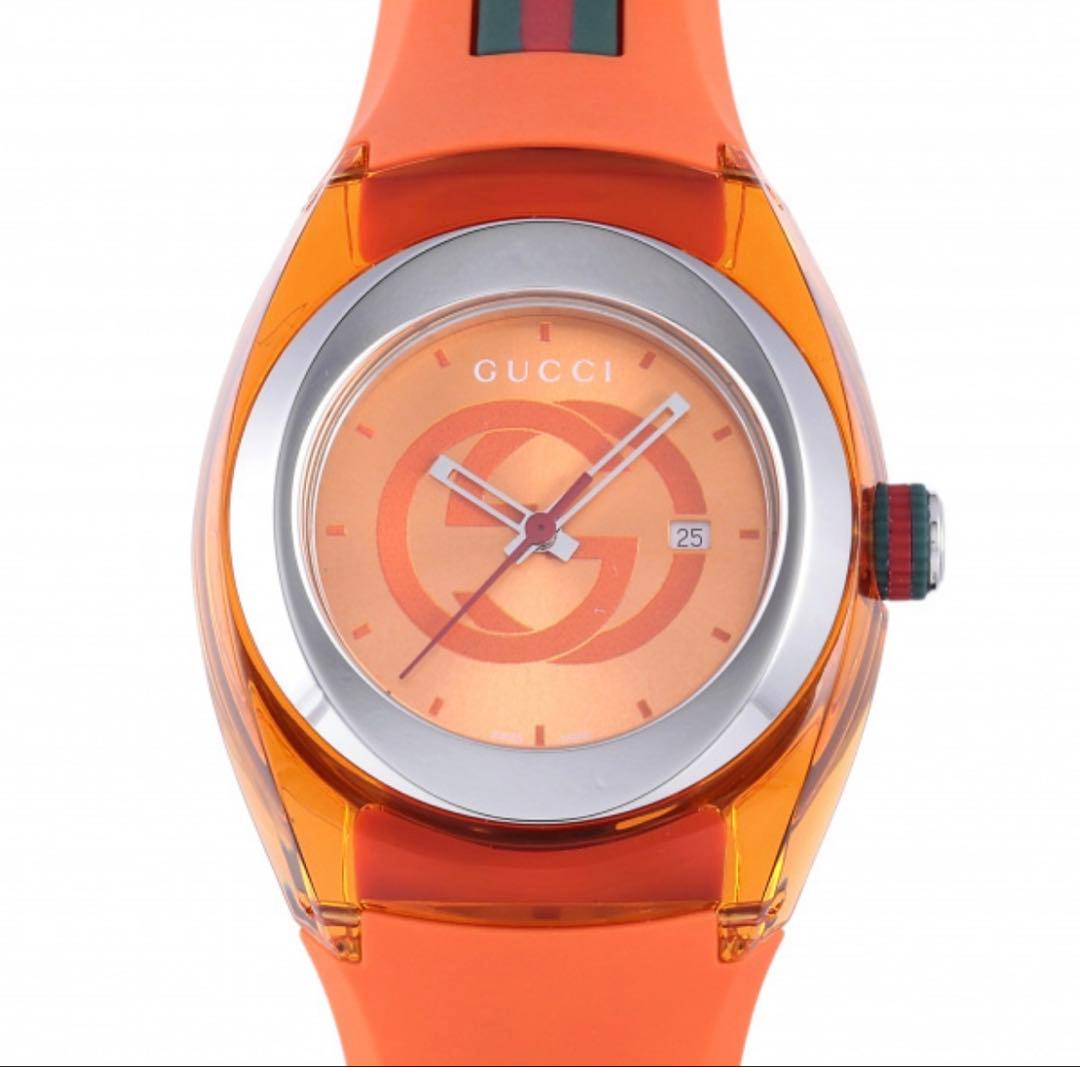 【極美品】GUCCI SYNC レディース 腕時計 YA137311 オレンジ