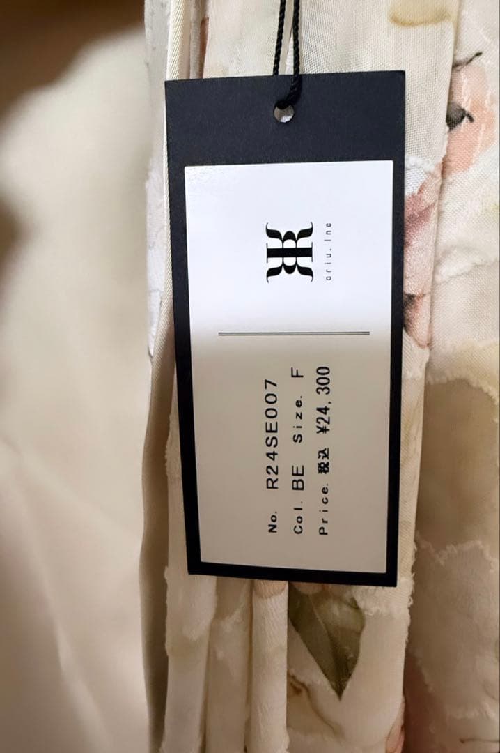 Riu(リウ) Flower & marble dress ワンピース