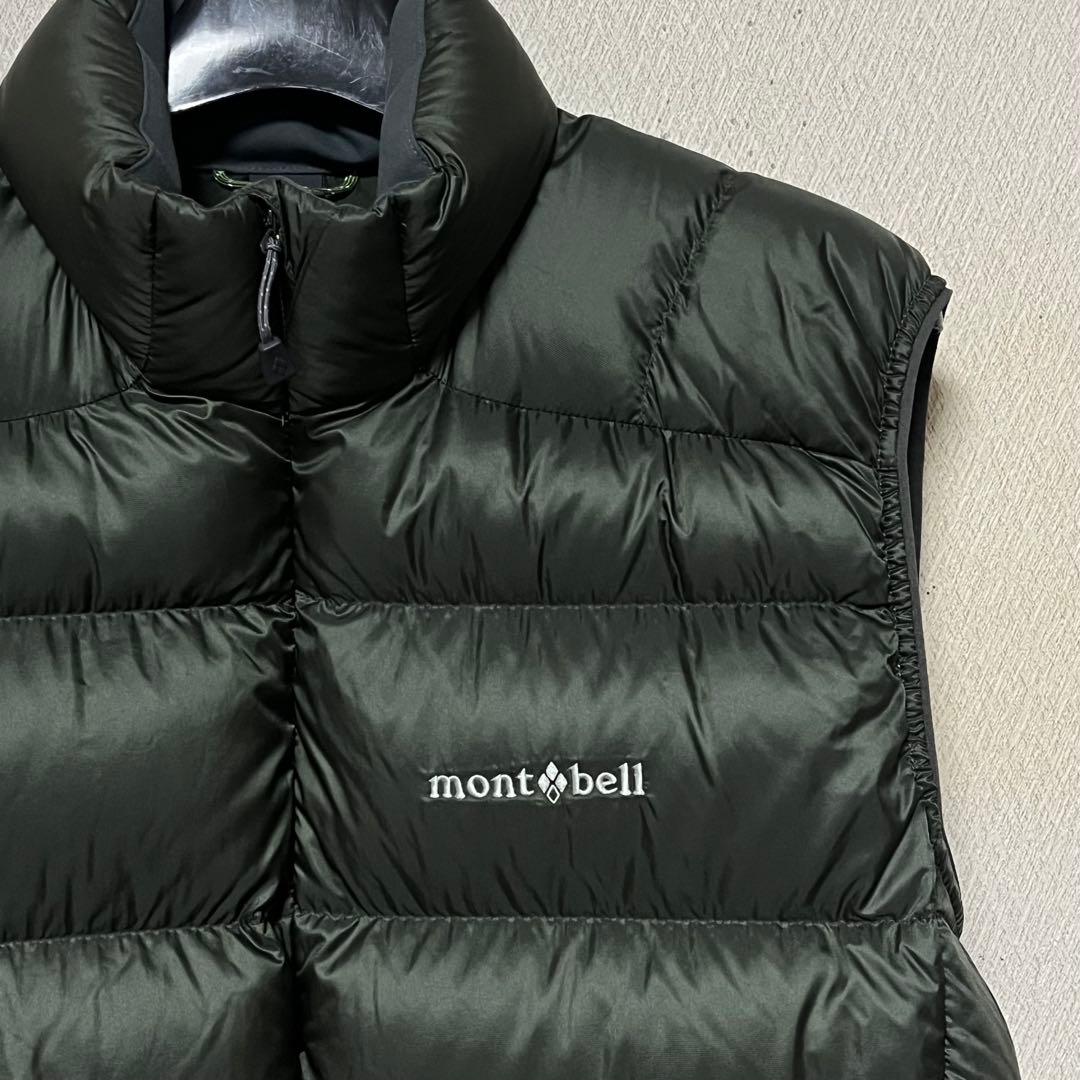 mont-bell ダウンベストEX800／110610ダークグリーン／Mサイズ
