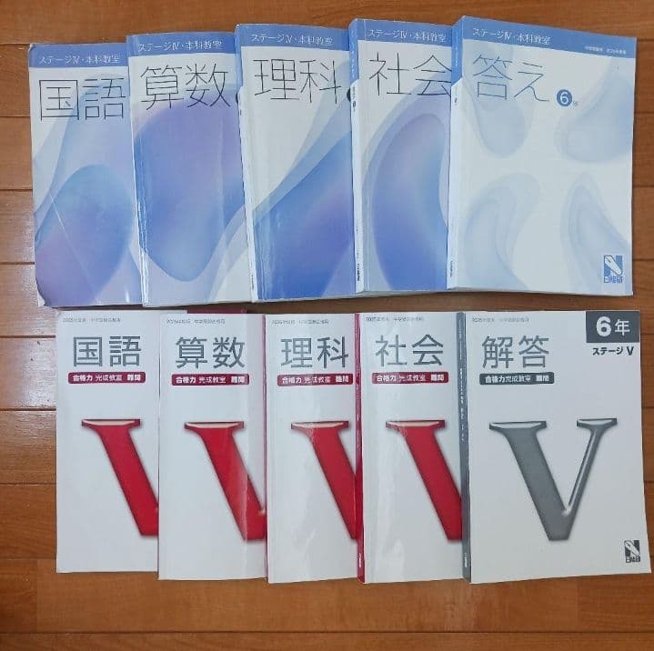 ①【２個口発送】日能研　６年生　全国公開模試　育成　実践テスト　各種テキスト他