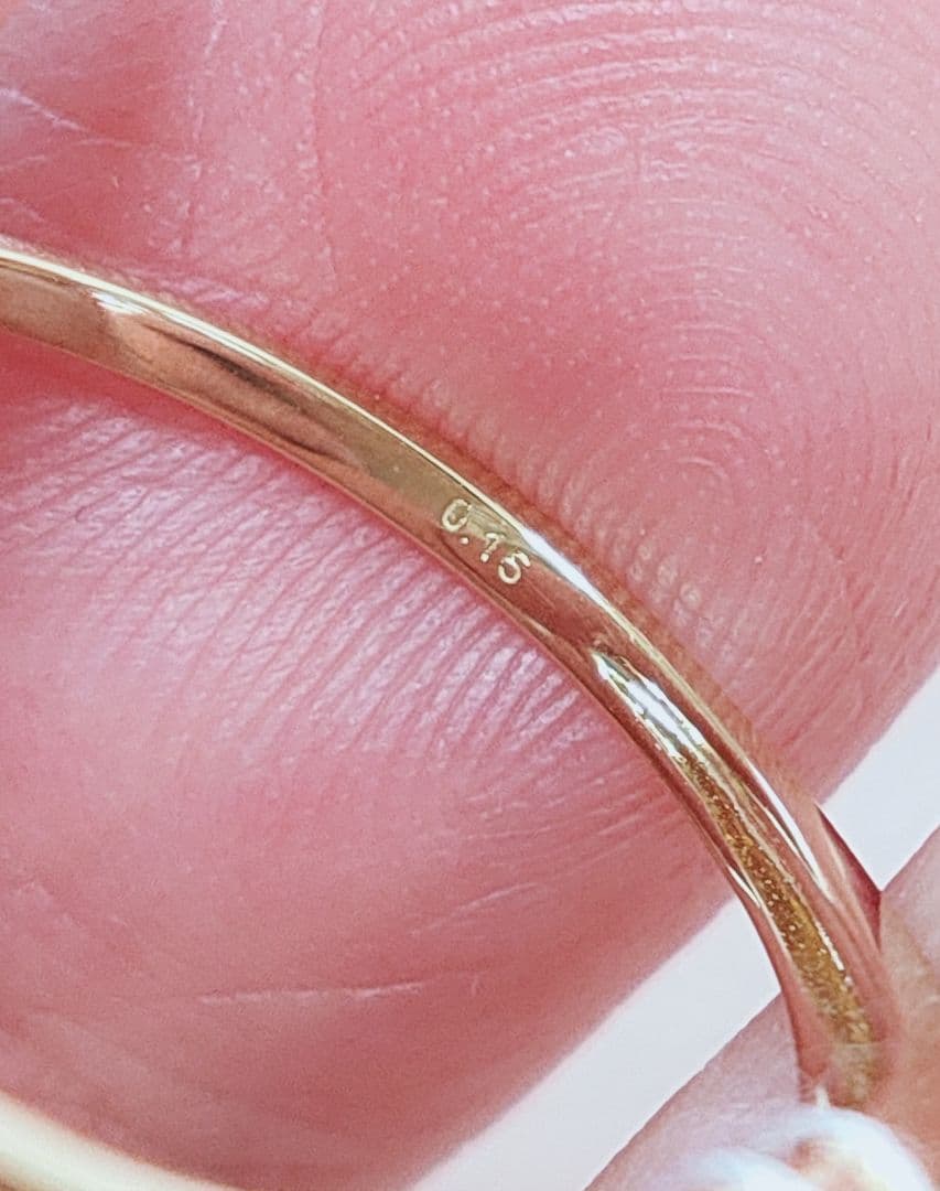 2026年 新作 未使用品 k18 天然ダイヤモンド 0.15ct リング