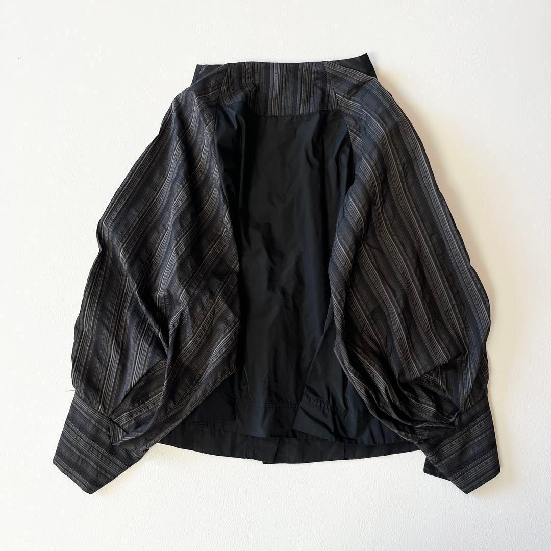 ▼5.9万✨24年AW完売✨極美品✨芽風 メフウ【38】シルクボーダージャケット