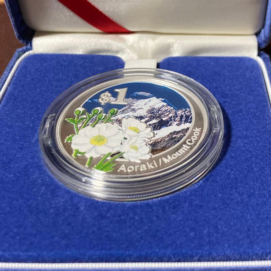ニュージーランド　銀貨　2007　アオラキ　1オンス　古銭