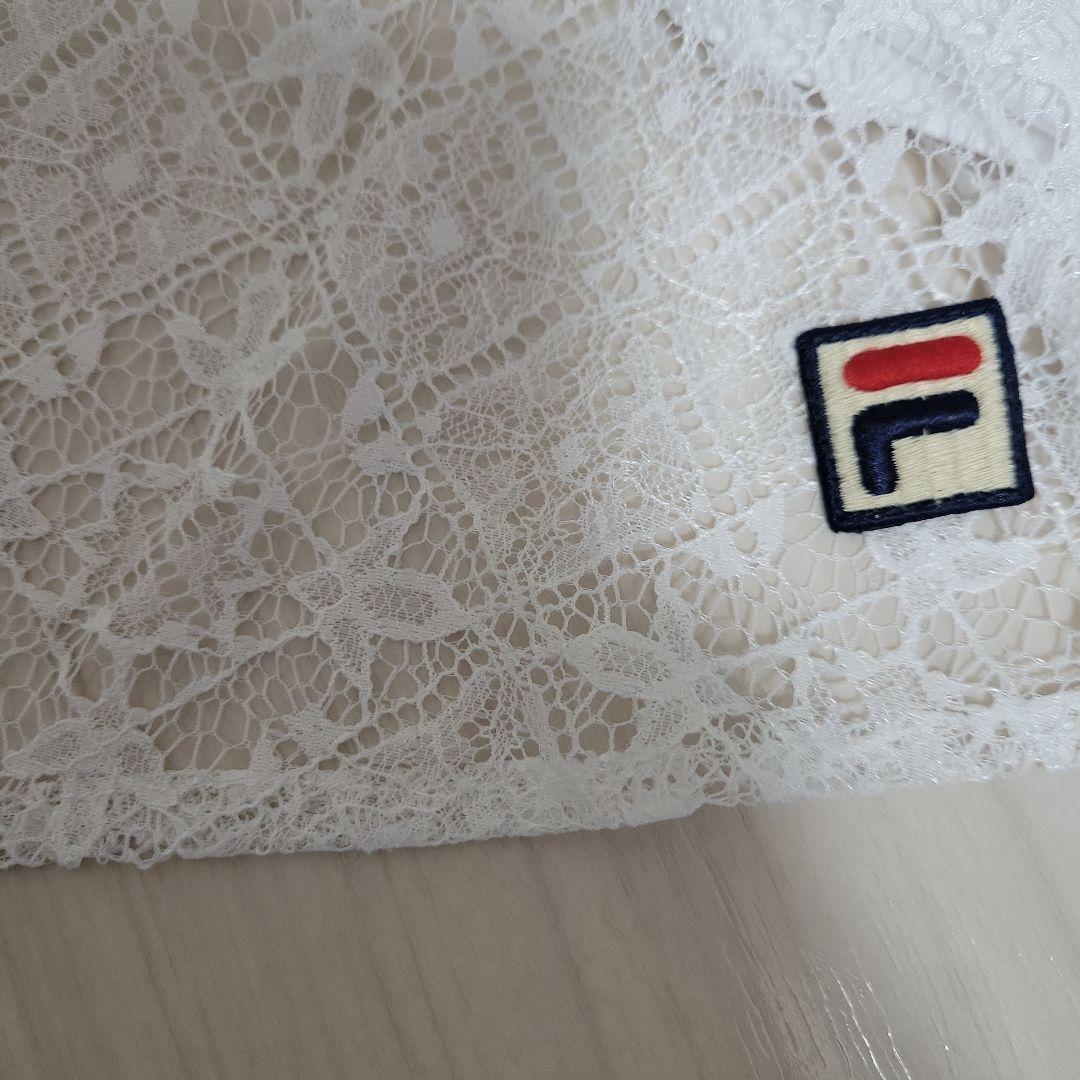 FILA ホワイト レース付きスカート M