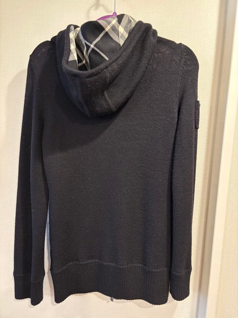 【✨美品】Burberry Blue label ニットパーカー ブラック