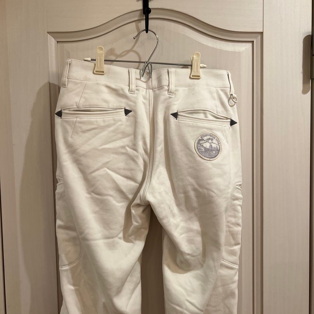 23区ホワイト 裏起毛ゴルフパンツ レディース ストレッチ