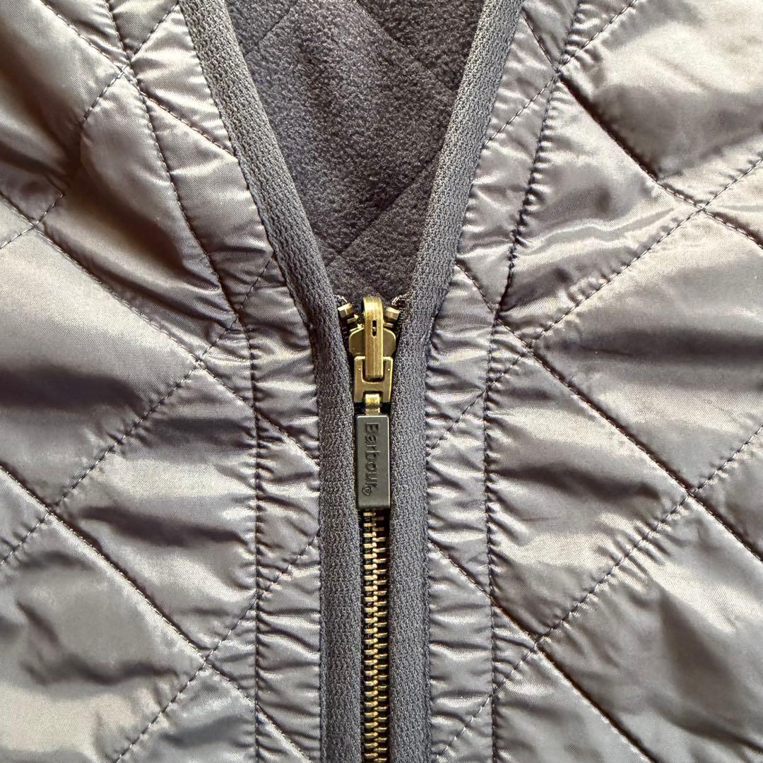 Barbour ネイビー キルティングベスト Lサイズ