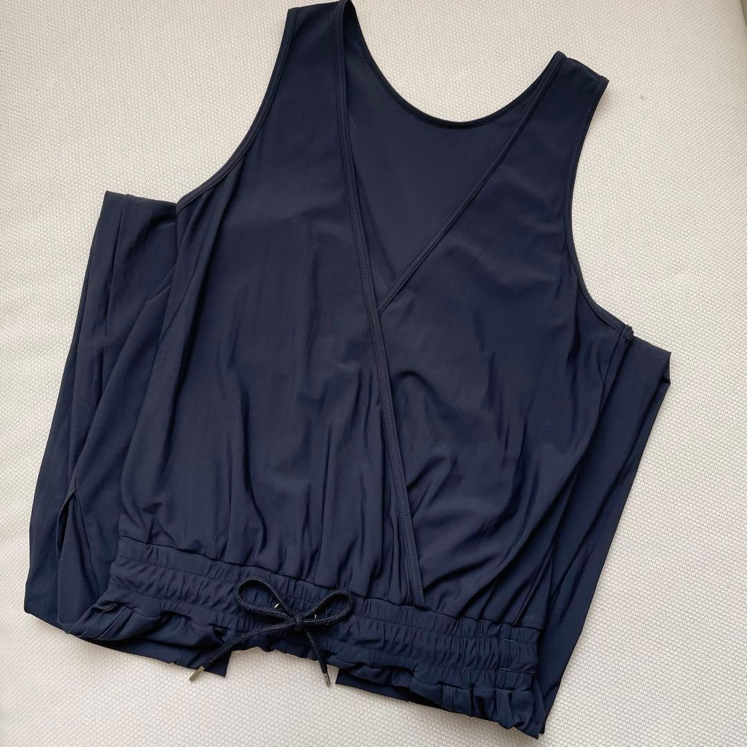 【美品】Chacott フリード バレエウォームアップウェア S ネイビー