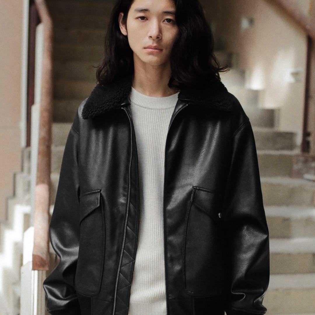 【新品】WYM GRAIN FLIGHT BOA BLOUSON サイズS/黒