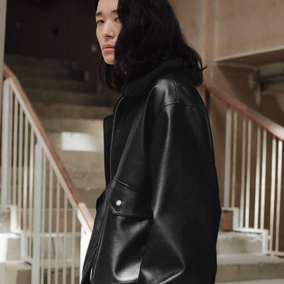【新品】WYM GRAIN FLIGHT BOA BLOUSON サイズS/黒