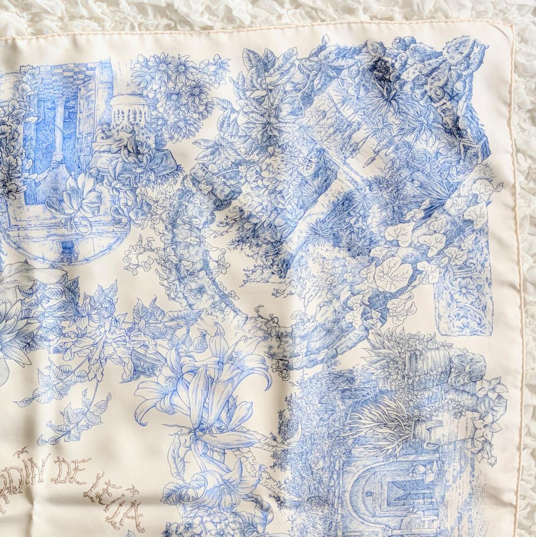 エルメス カレ90 Le Jardin de Leila レイラの庭 シルク