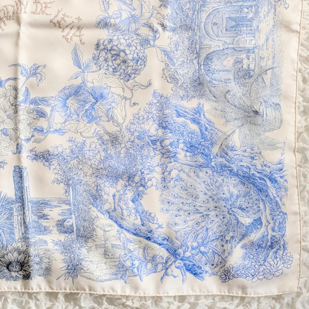 エルメス カレ90 Le Jardin de Leila レイラの庭 シルク