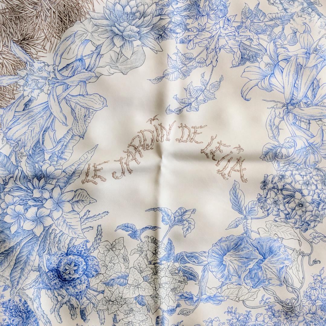 エルメス カレ90 Le Jardin de Leila レイラの庭 シルク