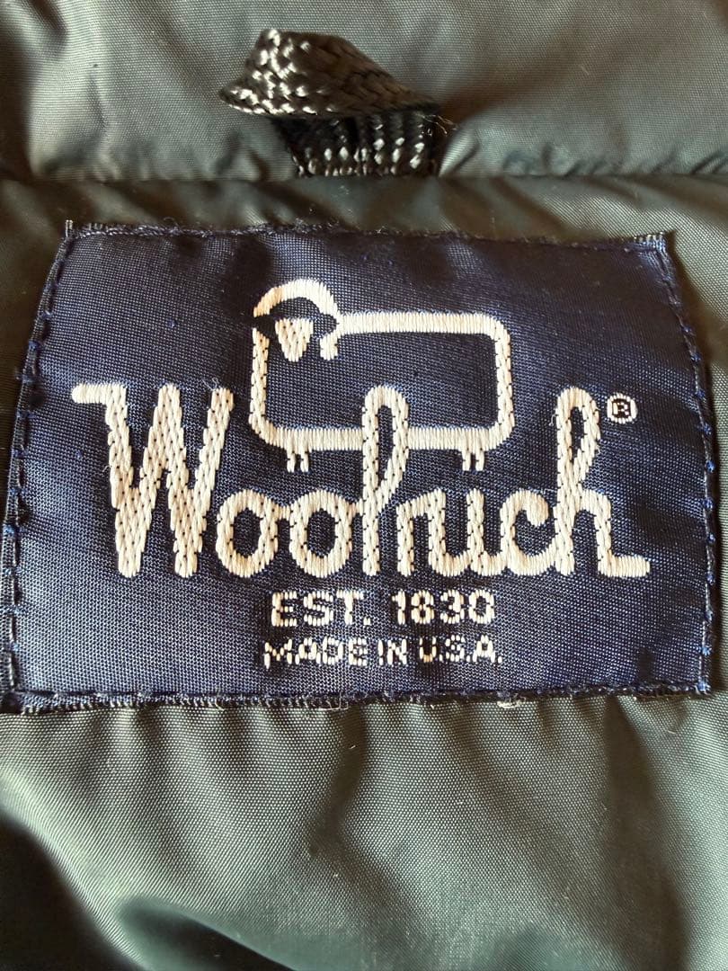 【美品】80s Woolrich グレー ダウンベスト L