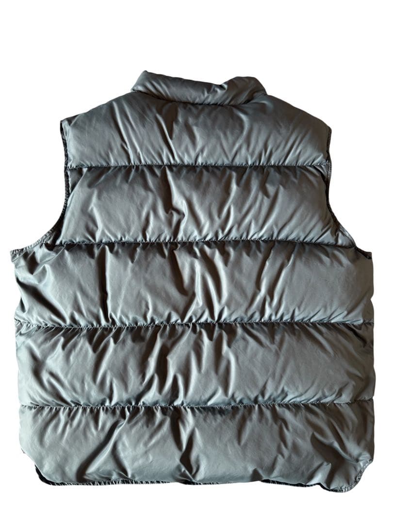 【美品】80s Woolrich グレー ダウンベスト L