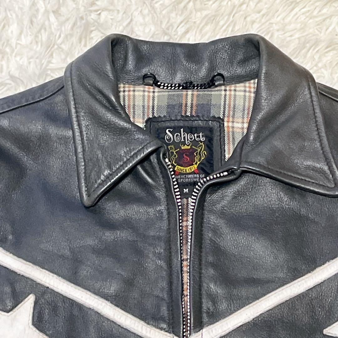 希少　ショット Schott ジャケット 星柄レザー　ライダースジャケット