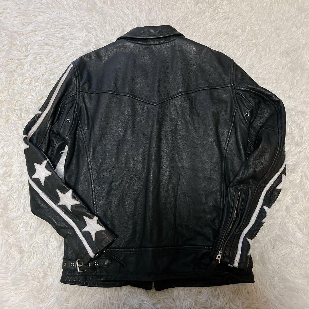 希少　ショット Schott ジャケット 星柄レザー　ライダースジャケット
