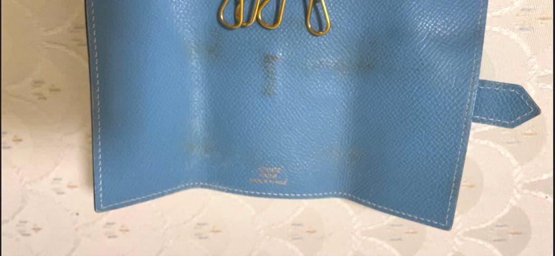 神戸様　HERMES エルメス　べアン　キーケース　 ブルージーン