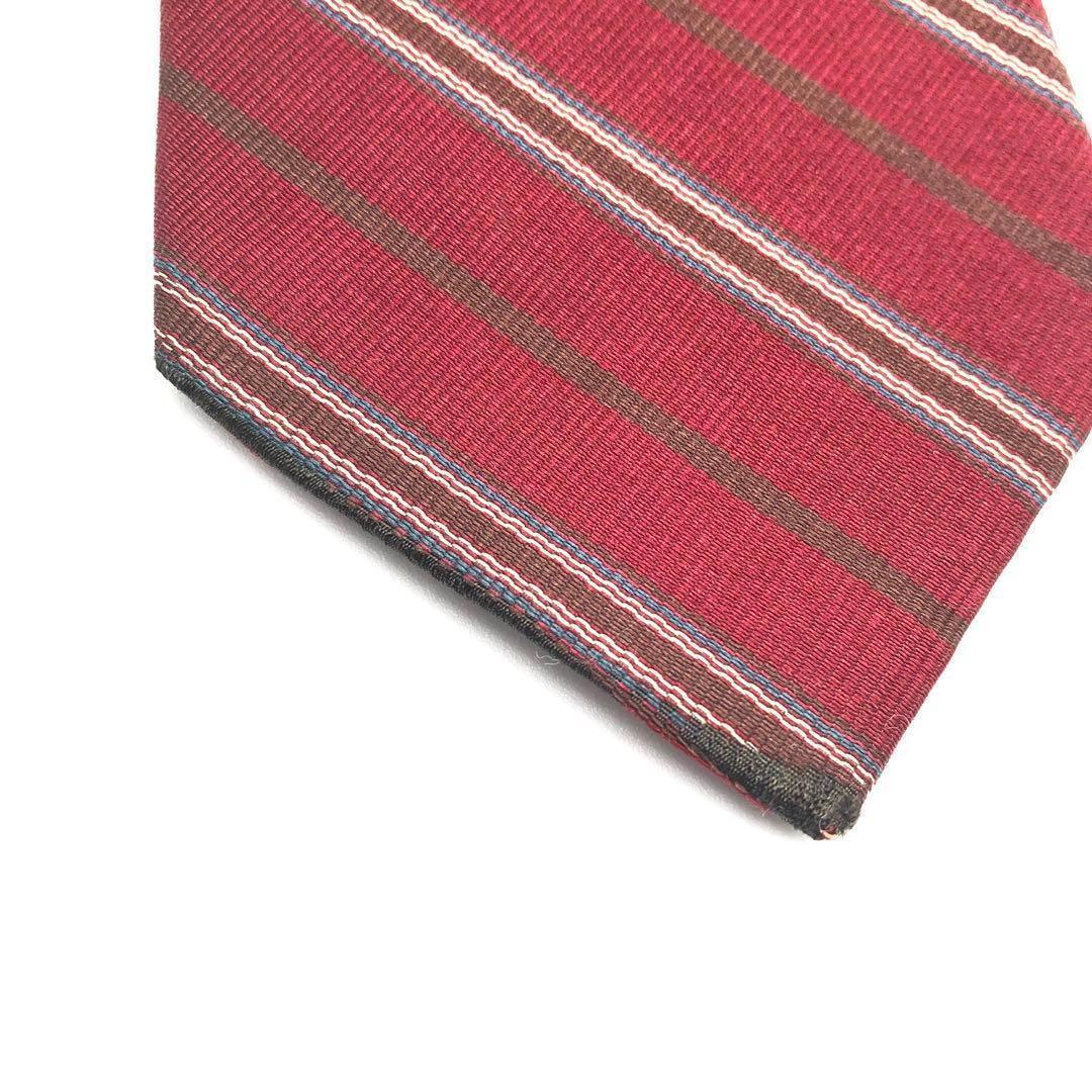 【美品】Polo by RALPH LAUREN ストライプ 赤 ブラウン
