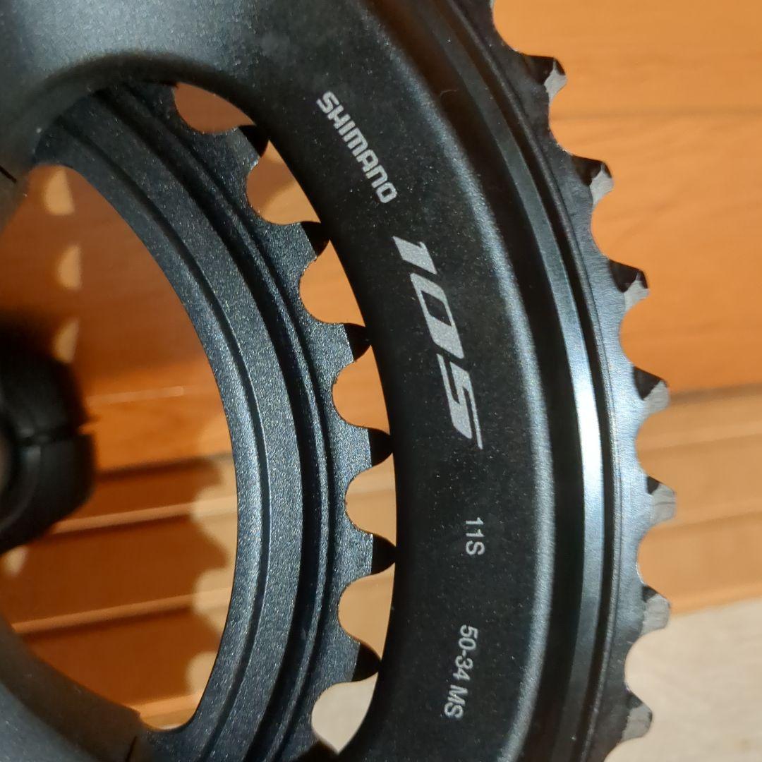 Shimano 105 クランクセット 2x11 ブラック