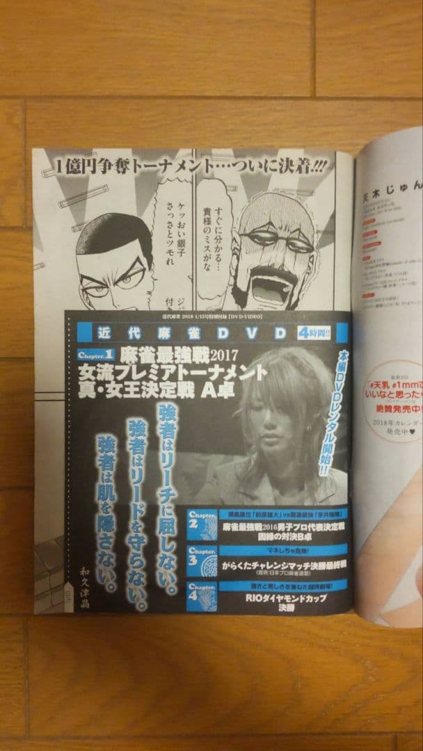 近代麻雀 2018年1月1~4月15号 DVD 小冊子 未開封
