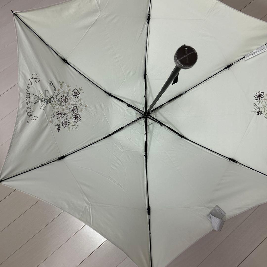 最終☆JILLSTUART☆折畳日傘 花柄 刺繍 遮熱・遮光　新品