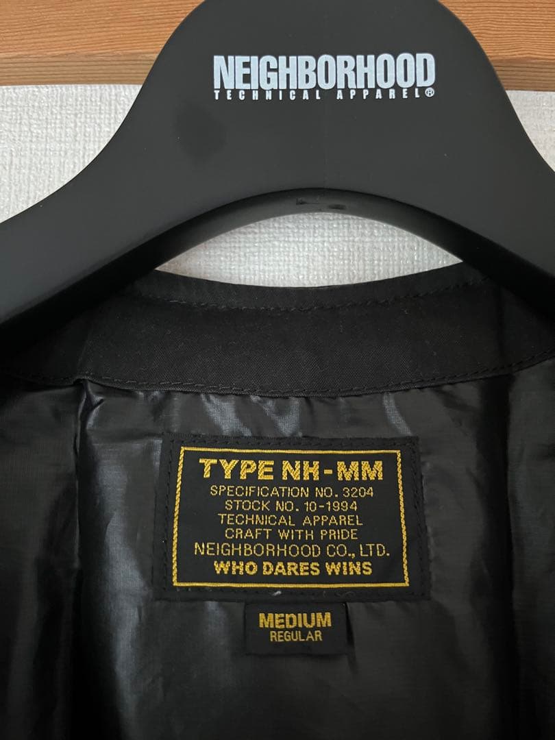 て*り様 NEIGHBORHOOD TYPE NH-MM ブラックダウンベスト