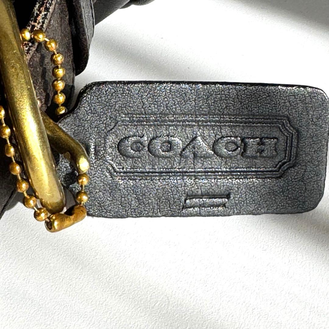 ✨美品・希少✨オールドコーチ ショルダーバッグ 黒 グラブタンレザー USA製