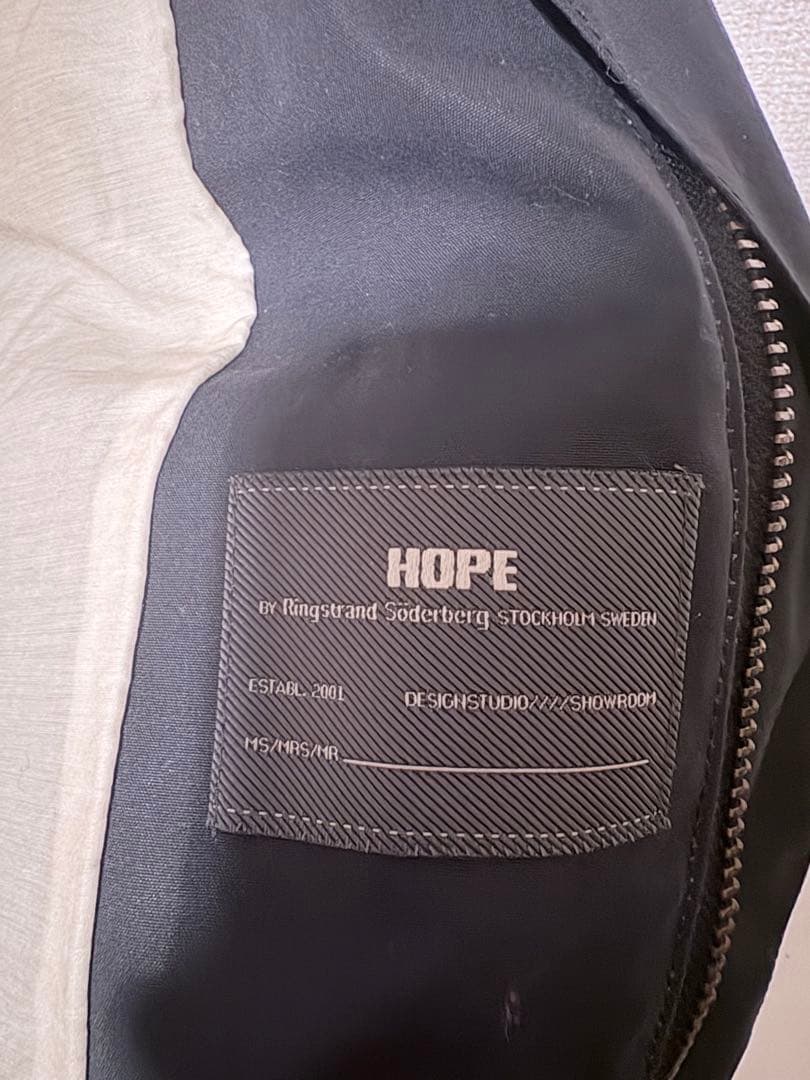 【希少】HOPE ハンティングジャケット 48 黒 バブアー風