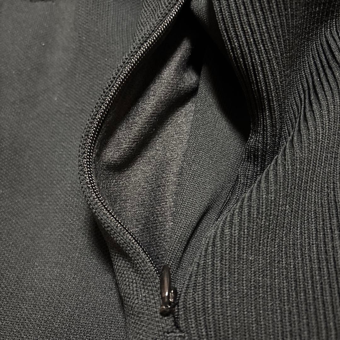 新品タグ付☆adidasゴルフニットジャケット☆黒☆定価22,000円