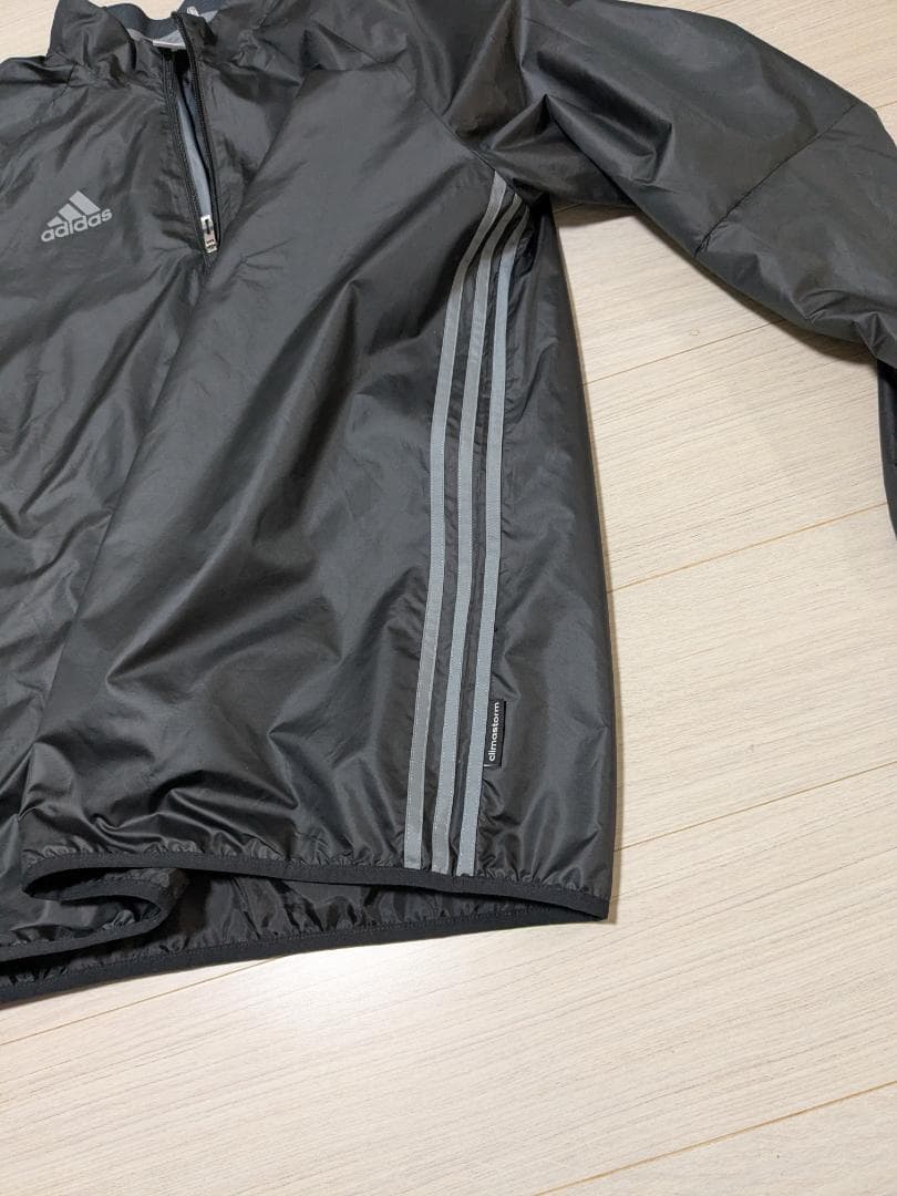値下！上下セットadidas ウィンドブレーカー ピステ ブラック 3XO 美品