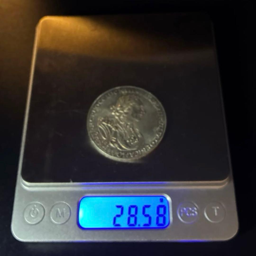 【28.58g】ロシア 1ルーブル 1723年 ピョートル1世 十字紋 未鑑定品