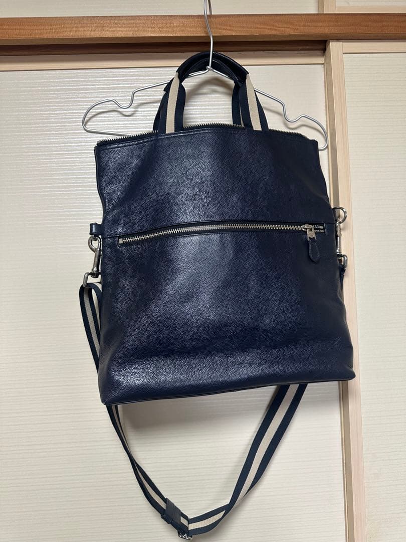 コーチ　トートバッグ　ネイビー