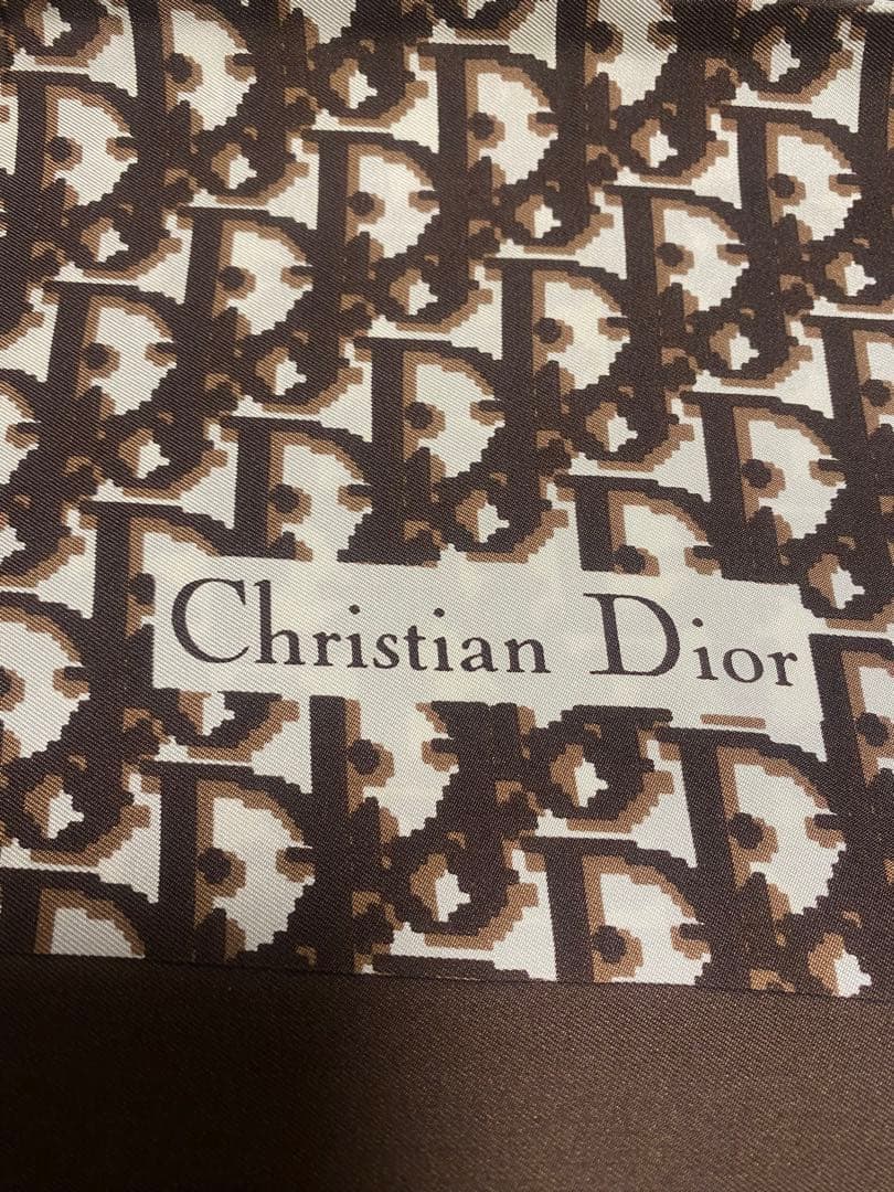 Christian Dior ディオール トロッター柄シルクスカーフ