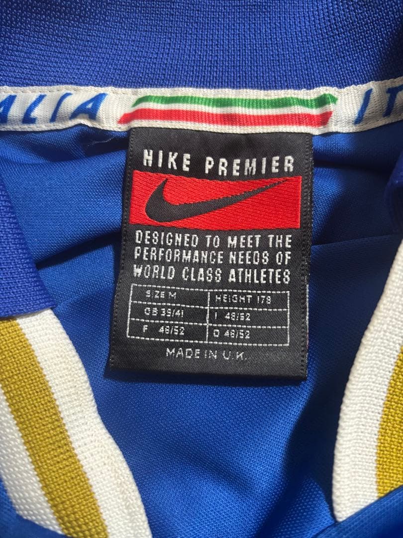 【美品】イタリア代表 96-97 ユニフォーム NIKE製 背面ロゴ